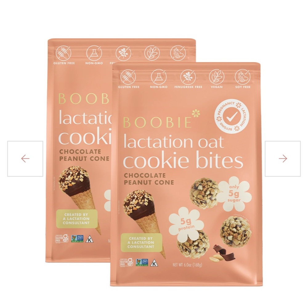 Boobie Chocolate Peanut Cone Lactation Cookie Bites